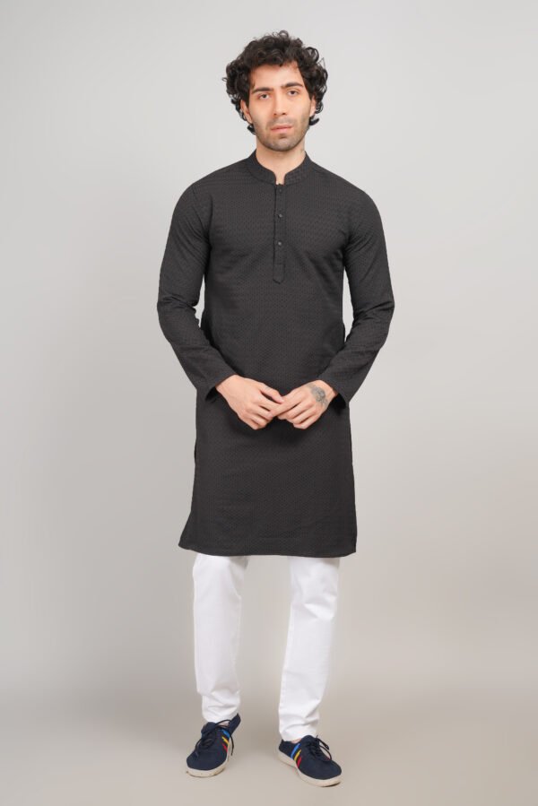 Men's Premium Cotton Blend Kadhai Kurta | Ethnic Wear | Traditional Indian Festive Kurta