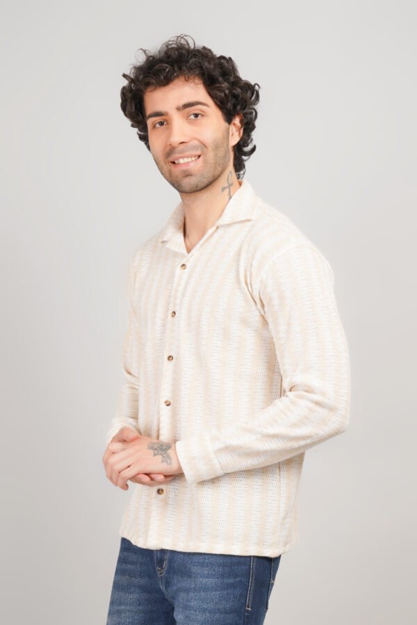 Men's Full Sleeves Funky Net Shirt - Image 2