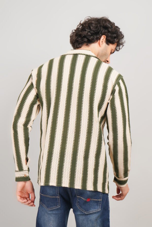 Men's Full Sleeves Funky Net Shirt - Image 4
