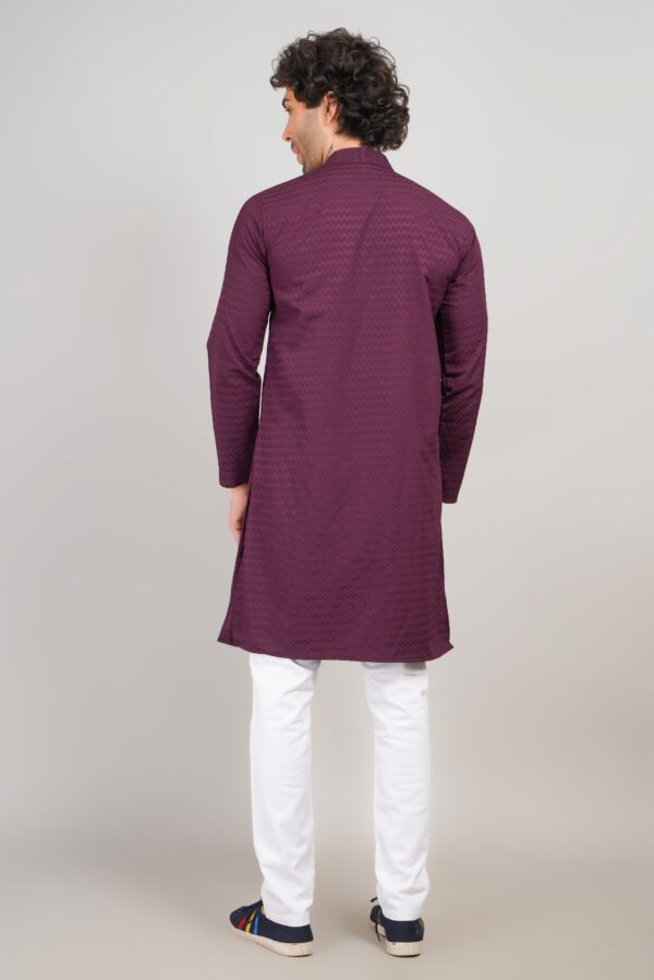 Men's Premium Cotton Blend Kadhai Kurta | Ethnic Wear | Traditional Indian Festive Kurta - Image 4