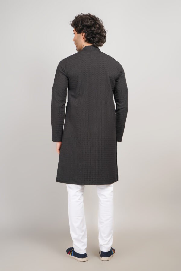 Men's Premium Cotton Blend Kadhai Kurta | Ethnic Wear | Traditional Indian Festive Kurta - Image 4