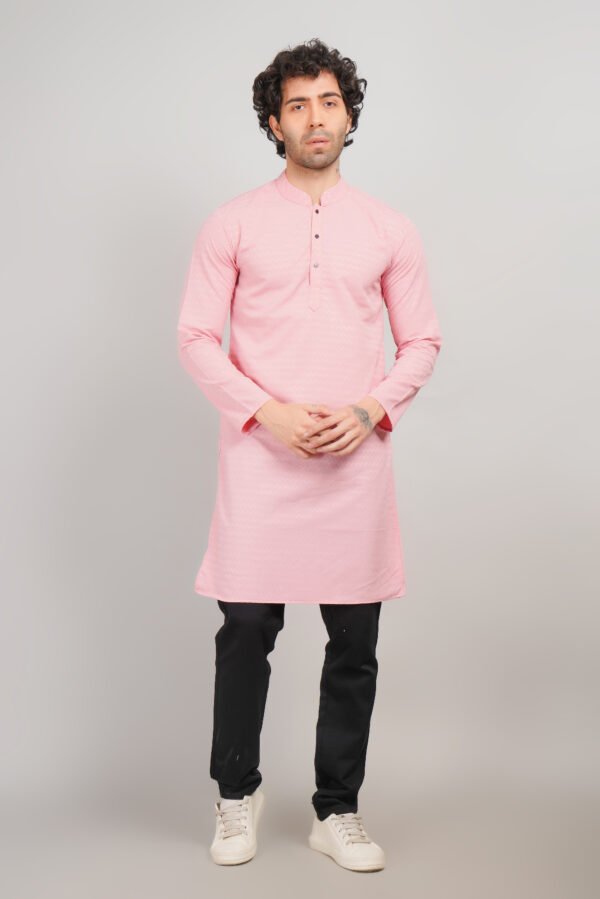 Men's Premium Cotton Blend Kadhai Kurta | Ethnic Wear | Traditional Indian Festive Kurta