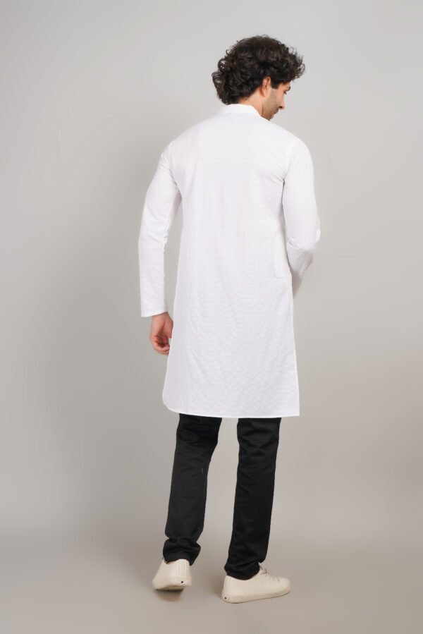 Men's Premium Cotton Blend Kadhai Kurta | Ethnic Wear | Traditional Indian Festive Kurta - Image 4