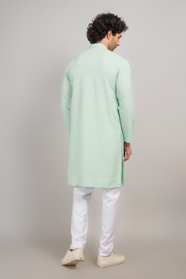 Men's Premium Cotton Blend Kadhai Kurta | Ethnic Wear | Traditional Indian Festive Kurta - Image 3
