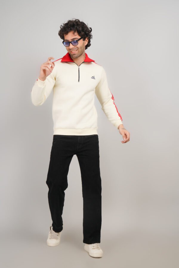 MENHILLS Men's Polo Full Sleeves Regular Fit Winter Chain Collar T-Shirt - Image 5