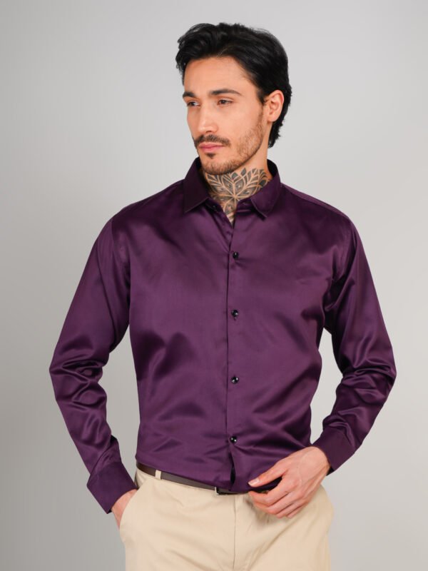 Menhills Party Wear Shirt Satin Shirt