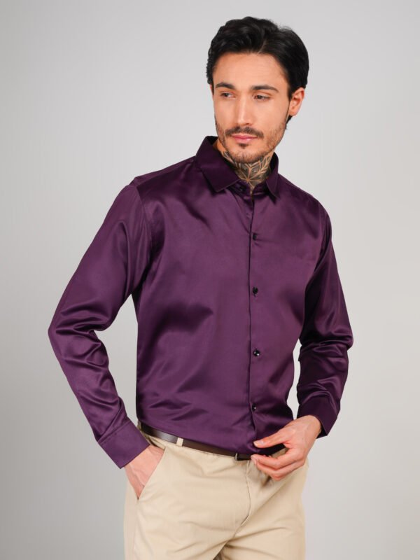 Menhills Party Wear Shirt Satin Shirt - Image 2