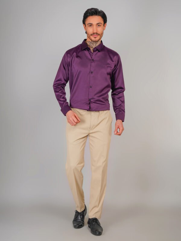 Menhills Party Wear Shirt Satin Shirt - Image 3