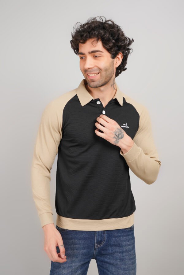 Menhills Full Shleeve Collar Tshirts - Image 2