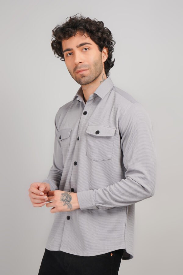 Menhills Double Pocket Popcorn Shirt - Image 3