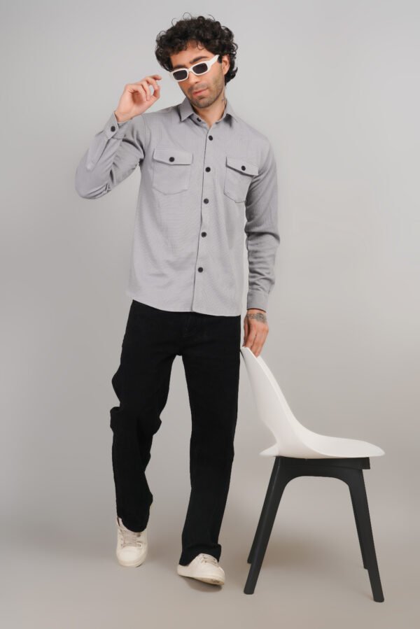 Menhills Double Pocket Popcorn Shirt - Image 2