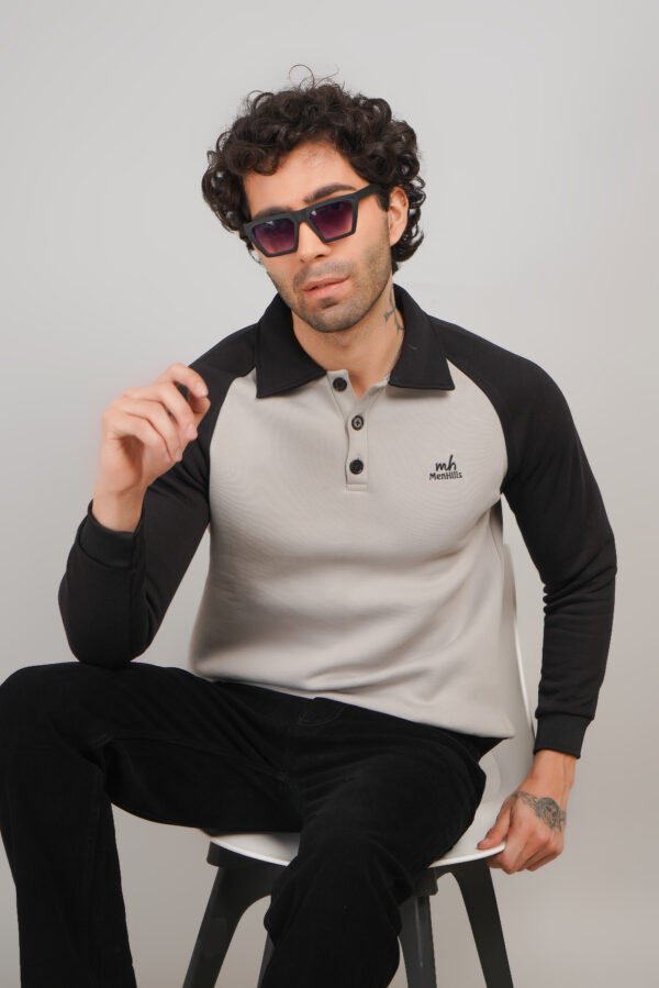 Menhills Winter Button Collar T-Shirt - Image 2