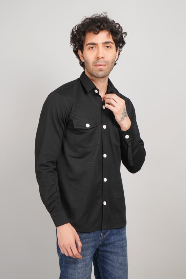 Menhills Double Pocket Popcorn Shirt - Image 3