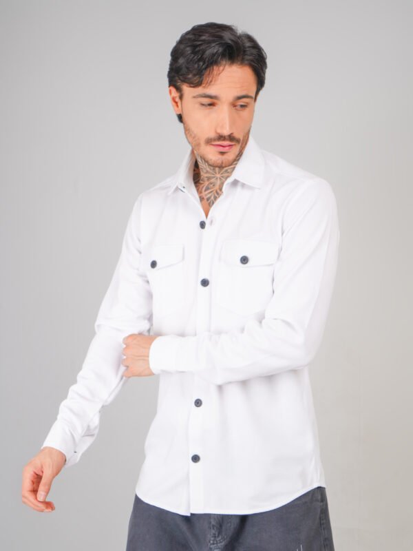 Menhills Double Pocket Popcorn Shirt - Image 3