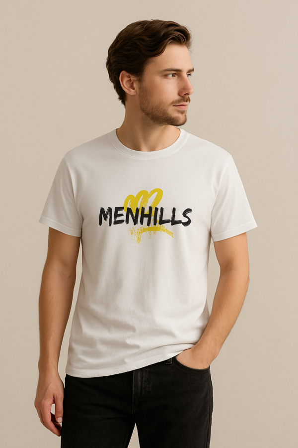 Menhills,Down Shoulder Printed Tshirt