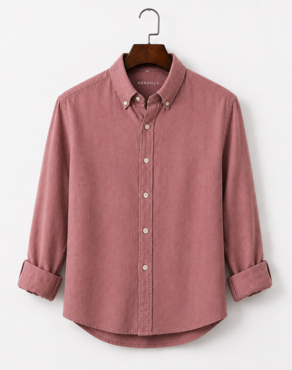 Linen Muted Pink Shirt - Premium Comfort Fit