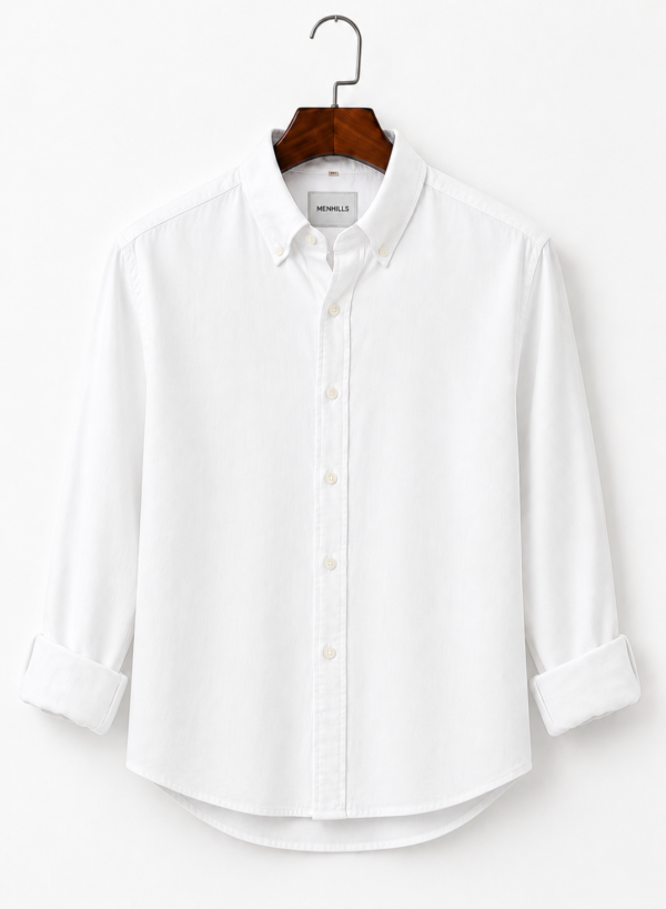 Linen White Shirt - Premium Comfort Fit